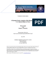 A Dynamic Factor Analysis of The Response of Us Interest Rat