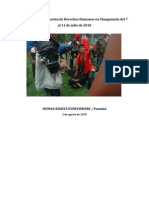 Informe Sobre Violación de Derechos Humanos en Changuinola Del 7 Al 11 de Julio de 2010