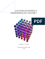 Cálculo para Economia e Administração - Volume I
