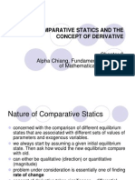 Comparative Statics and Derivatives Explained