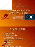 Analisis Penilaian Kesehatan Bank