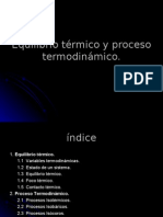 Equilibrio Térmico y Procesos Termodinámicos