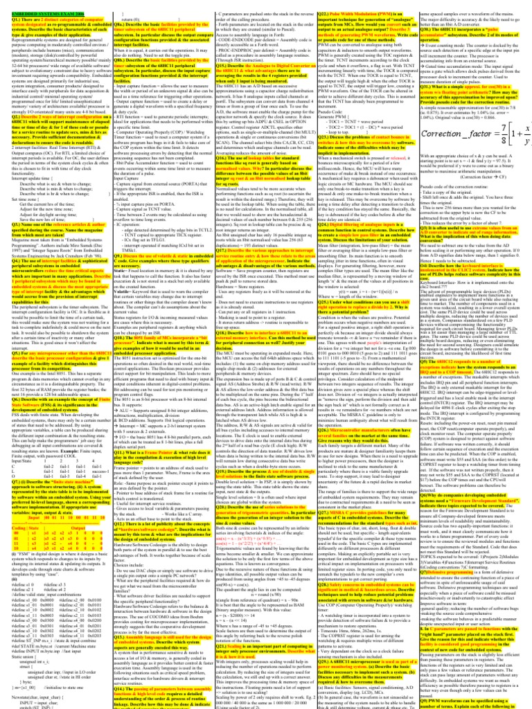 Cheat Sheet | PDF | C (Programming Language) | Embedded System