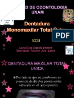 Dentadura Monomaxilar