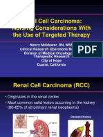 Renal Cell Carcinoma - Nursing Considerations With The Use of Targeted Therapy