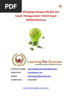 Download Rahasia Mengingat  Dengan Tehnik Super GENIUS Memorypdf by pasaribudjou SN147051735 doc pdf