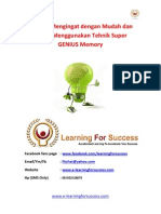 Rahasia Mengingat Dengan Tehnik Super GENIUS Memory PDF