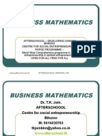 22 July Business Mathematics