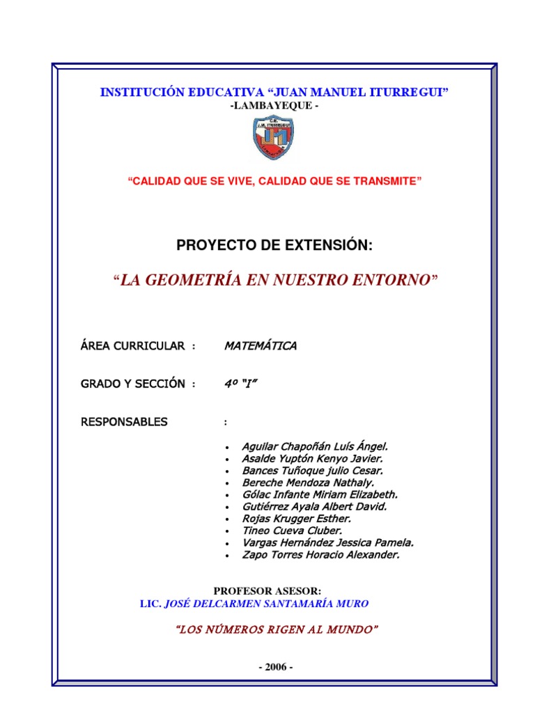 Geometría en el Entorno de Lambayeque | PDF | Ángulo | Línea (geometría)
