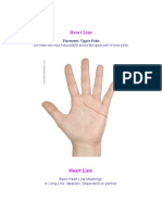 Heart Line: The Heart Line Runs Horizontally Across The Upper Part of Your Palm