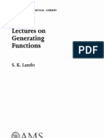 Lectures On Generating Functions, Sergei Lando-1