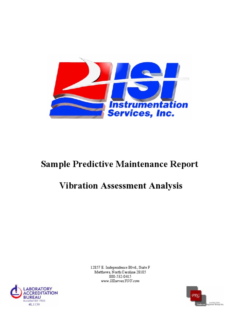 Sample Vibration Assessment Analysis Report.pdf Bearing (Mechanical