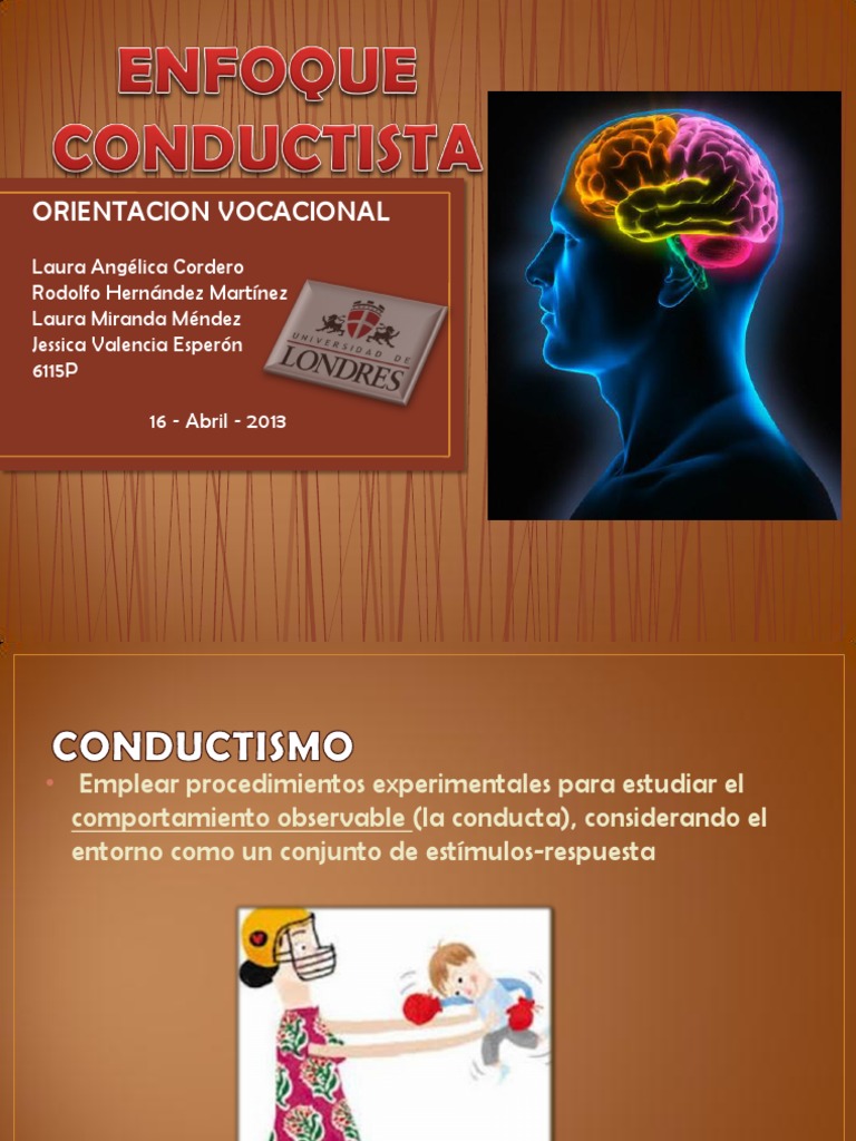 ENFOQUE CONDUCTISTA!
