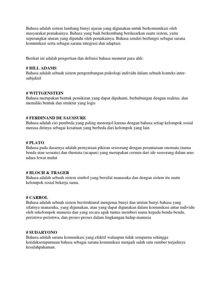 Bahasa Adalah Sistem Lambang Bunyi Ujaran Yang Digunakan Bahasa Adalah Sistem Lambang Bunyi Ujaran Yang Digunakan