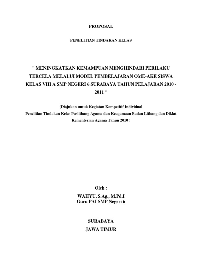 Contoh Proposal Skripsi Pai Tarbiyah Pdf To Excel