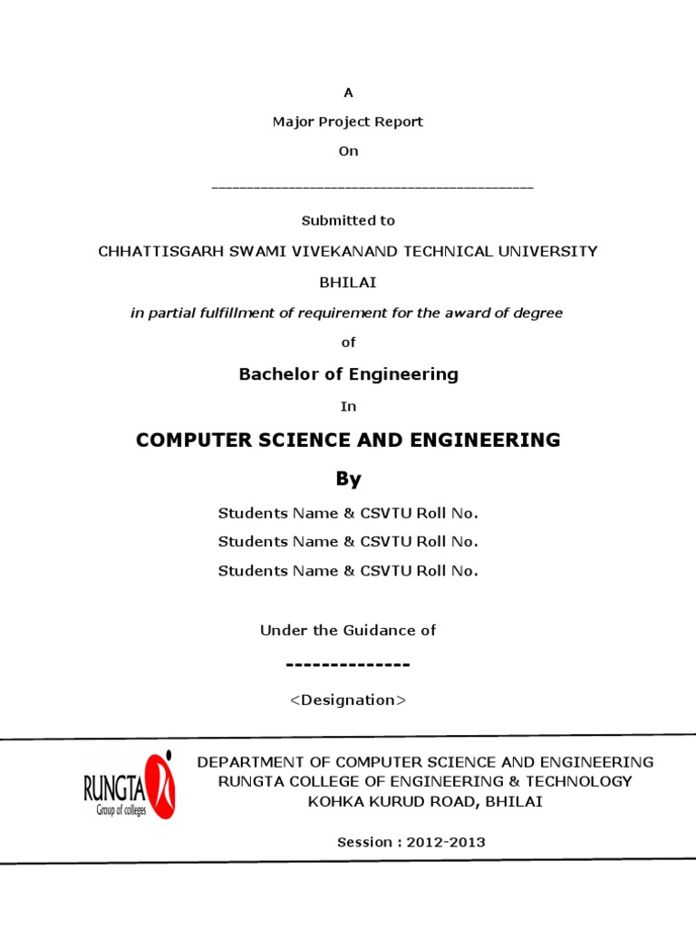 thesis of cse