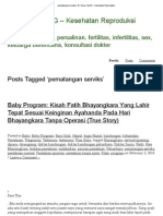 Pematangan Serviks - DR Suryo, SpOG - Kesehatan Reproduksi