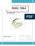 Periodic Table: C++ Project Work