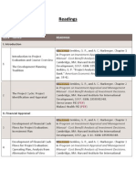 Project Appraisal in Developing Countries - Readings