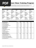Trainingprogram Mutantmass