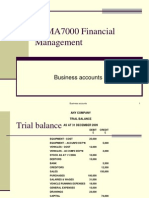 SBMA7000 Financial Management: Trial Balance, Trading Account, P&L Account & Balance Sheet