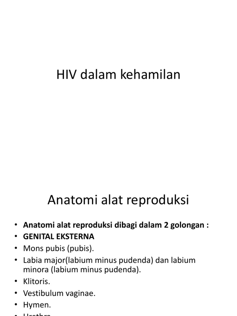 HIV & Kehamilan: Risiko & Pencegahan | PDF | Sains & Matematika