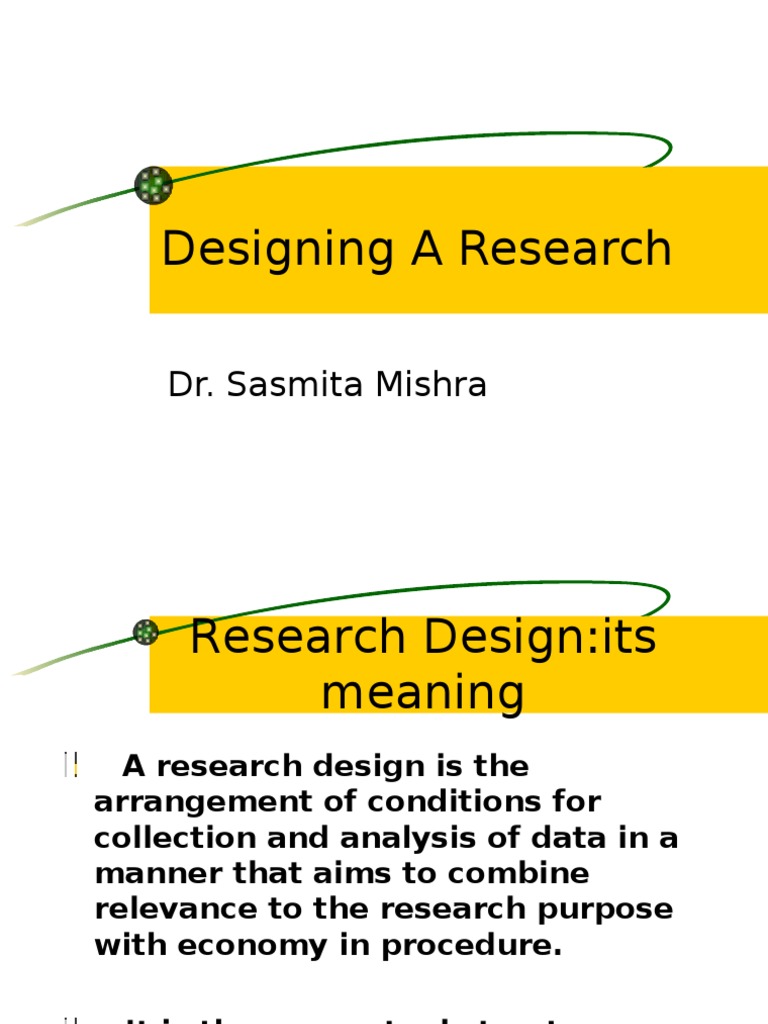 Designing A Research | PDF | Experiment | Validity (Statistics)