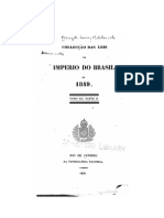Coleção Das Leis Do Imperio Do Brazil - 1849