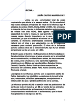 Influenza Porcina. M.V. Julian Castro