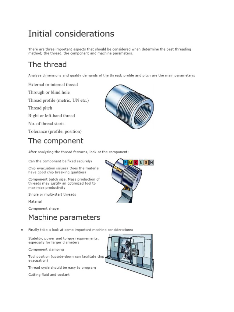 Threading Pdf Engineering Tolerance Metalworking