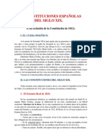 Constituciones en España (Siglo XIX)