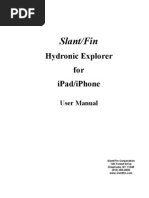 Hydronic Explorer for iPad User Manual