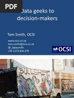 Download Why data geeks dont make decisions with Tom Smith by Open Data Institute SN147134402 doc pdf