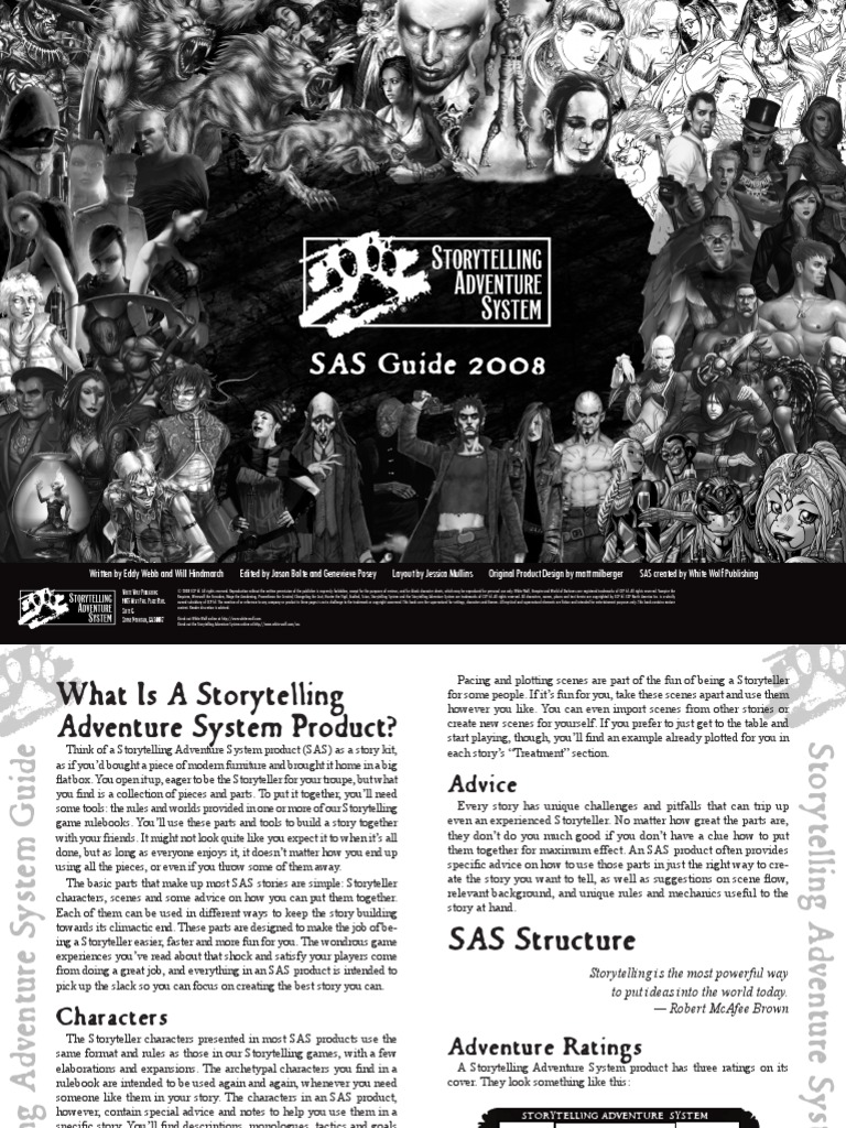 Sas Guide Pdf Storytelling Leisure