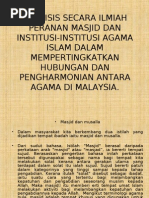 Download peranan masjid sebagai pengharmoni antara agama by nafad84 SN14714878 doc pdf