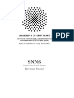 Batchman Manual for Stuttgart Neural Network Simulator (SNNS