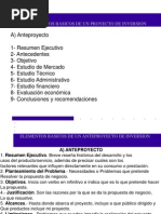 Proyectos Unidad I Diapósitiva 2 Solo El Anteproyecto