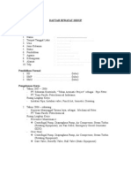 Format Daftar Riwayat Hidup