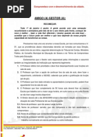 COMUNICANDO Q AS PROVIDÊNCIA ABAIXO DEVERÃO SER TOMADAS POR ESSA DIREÇÃO