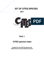 CITES Species Index 2011