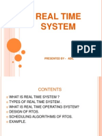 Real Time System: Presented by - Adil