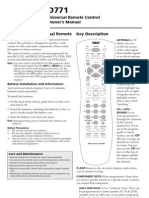 D771 - OM - Rca Univ Remote Manual