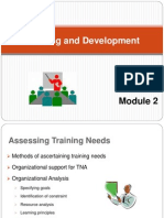 Training and Developement