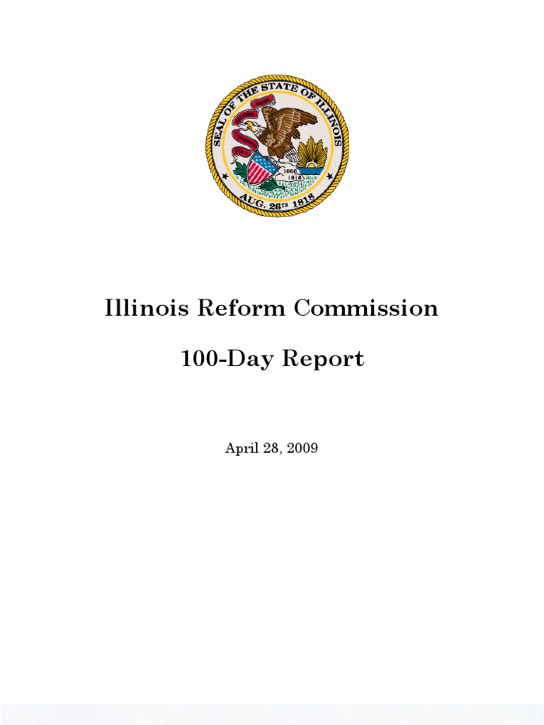 Illinois Reform Commission 100-Day Report | PDF | Campaign Finance In ...