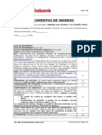 Documentos de Ingreso Sin BDC - Banco