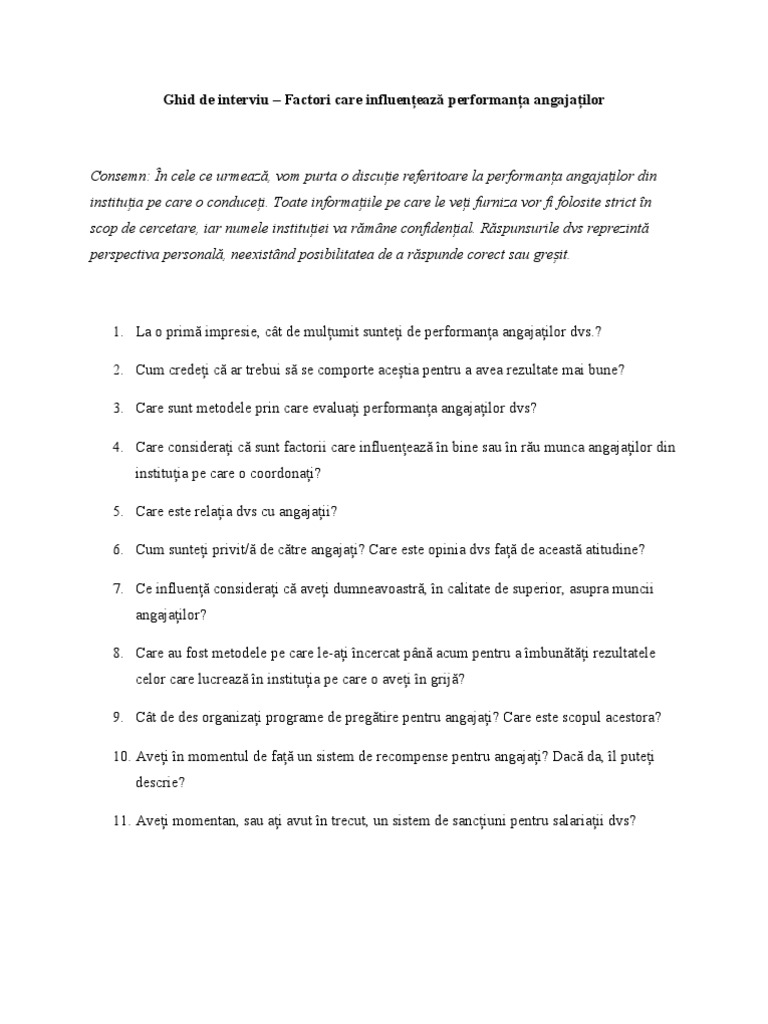 Ghid de Interviu | PDF