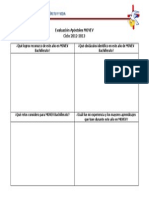 Evaluación MOVEV Bachillerato