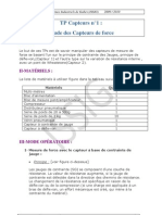 TP1 Etude Des Capteurs de Force PDF