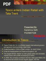 Download Tesco Enters Indian Retail With Tata Trent by Karishma Seth SN14719697 doc pdf