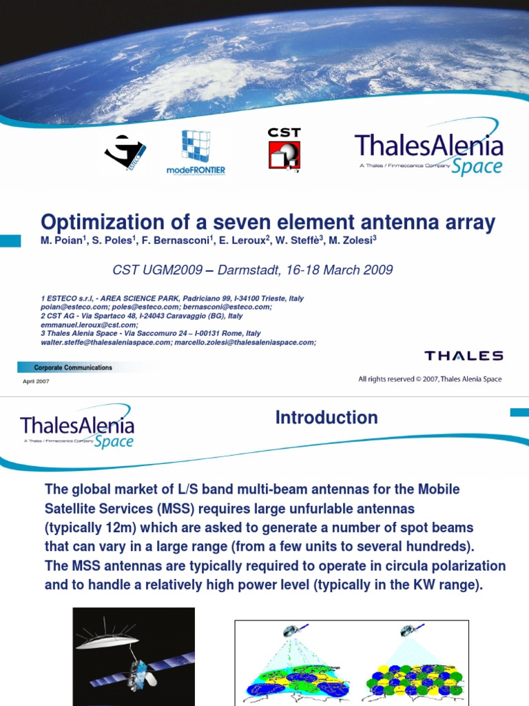 3 1 3 Optimization of A Seven Element Antenna Array | PDF